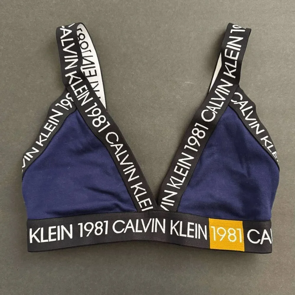 CK‎ 90s Calvin Klein Women's 1981 Bold Bralette Size Medium